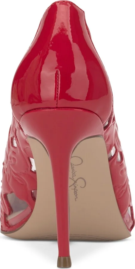 Jessica Simpson Women's Erinia Cutout Floral Pumps - Image 11