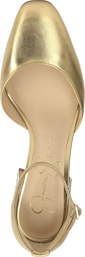 Jessica Simpson Women's Fulian Ankle-Strap Block-Heel Pumps - Image 4