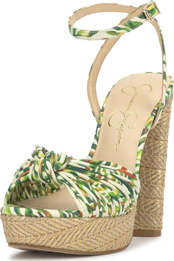 Green Multi Jungle Jacquard