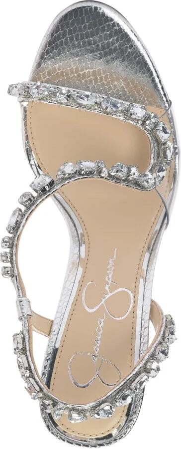 Jessica Simpson Women's Jaycin Barely-There Rhinestone Evening Sandals - Image 4