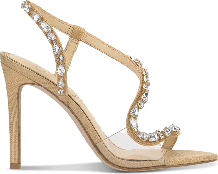 Jessica Simpson Women's Jaycin Barely-There Rhinestone Evening Sandals - Image 6