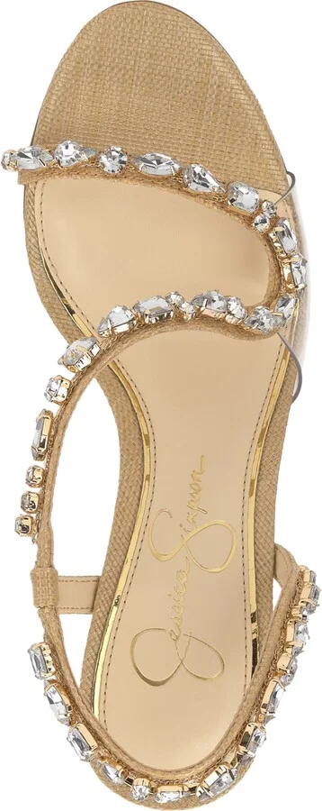Jessica Simpson Women's Jaycin Barely-There Rhinestone Evening Sandals - Image 8