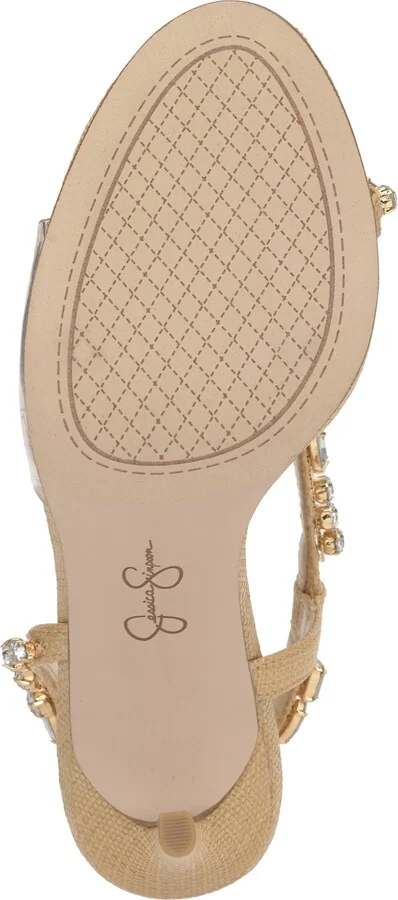 Jessica Simpson Women's Jaycin Barely-There Rhinestone Evening Sandals - Image 9