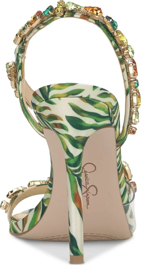 Jessica Simpson Women's Jaycin Barely-There Rhinestone Evening Sandals - Image 11