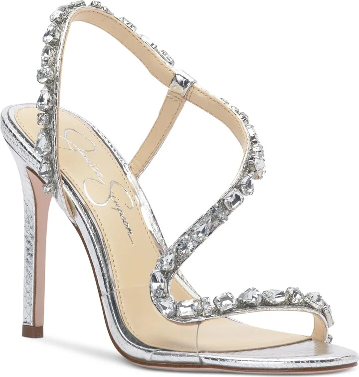 Jessica Simpson Women's Jaycin Barely-There Rhinestone Evening Sandals