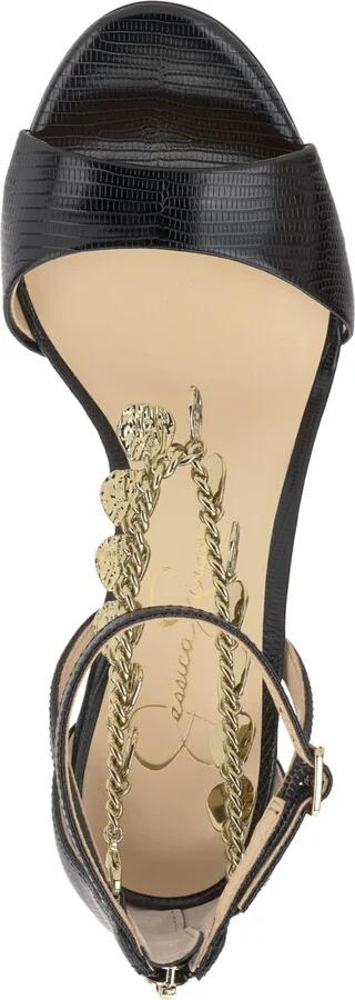 Jessica Simpson Women's Jetser Embellished Chain Dress Sandals - Image 8