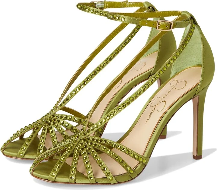 Jessica Simpson Women's Jittale Embellished High Heel Sandals Pump