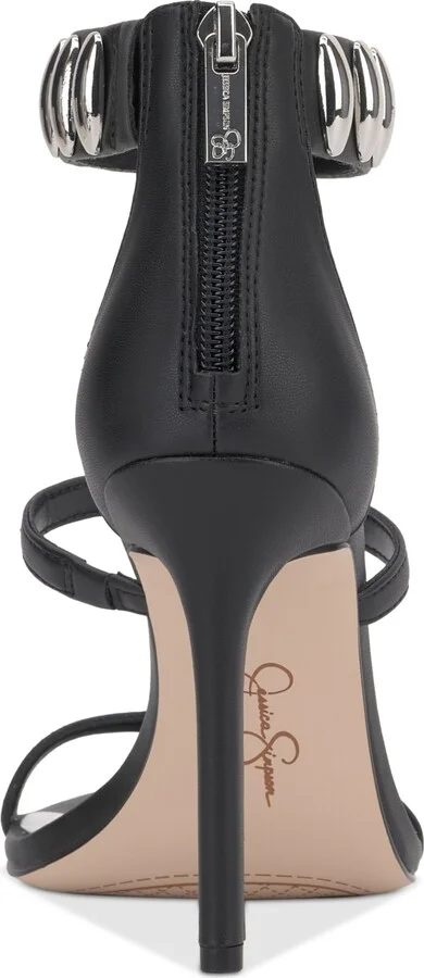 Jessica Simpson Women's Juniya T-Strap Studded Stiletto Sandals - Image 3