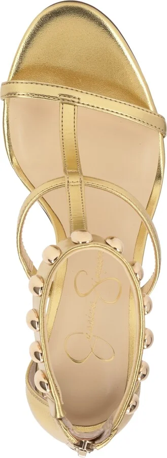 Jessica Simpson Women's Juniya T-Strap Studded Stiletto Sandals - Image 8