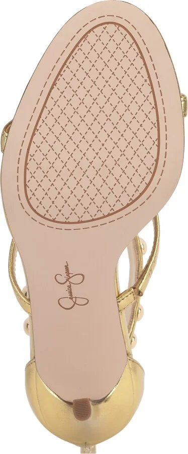 Jessica Simpson Women's Juniya T-Strap Studded Stiletto Sandals - Image 9