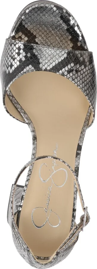 Jessica Simpson Women's Kaliah Ankle-Strap Block-Heel Dress Sandals - Image 4