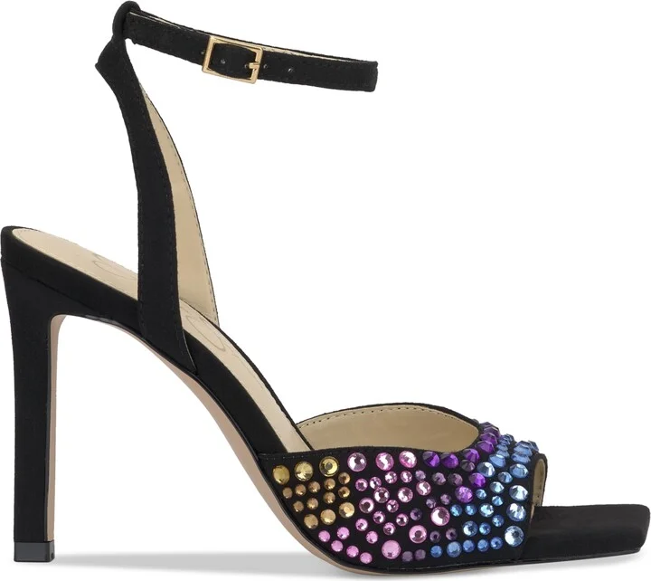 Jessica Simpson Women's Lendall Two-Piece Ankle-Strap Embellished Dress Sandals - Image 2