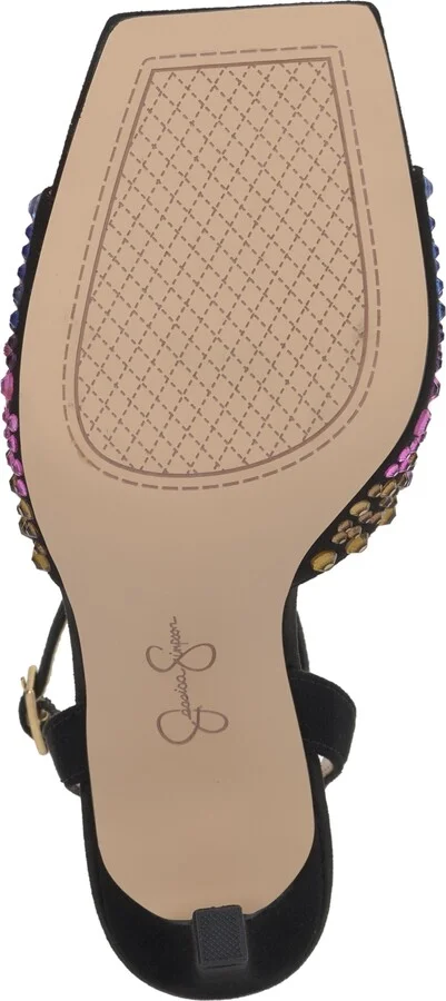 Jessica Simpson Women's Lendall Two-Piece Ankle-Strap Embellished Dress Sandals - Image 5
