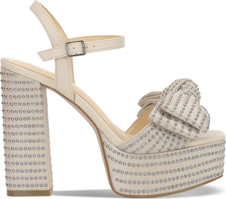 Jessica Simpson Women's Lollien Studded Bow Platform Sandals - Image 2