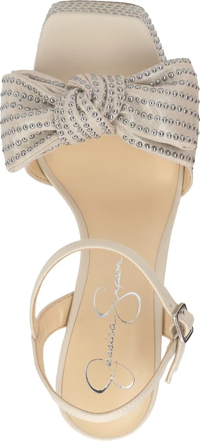 Jessica Simpson Women's Lollien Studded Bow Platform Sandals - Image 4