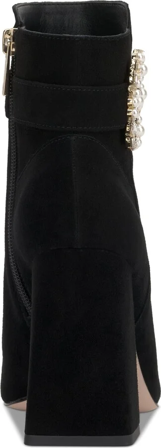 Jessica Simpson Women's Luminna Embellished Buckle Block-Heel Booties - Image 3