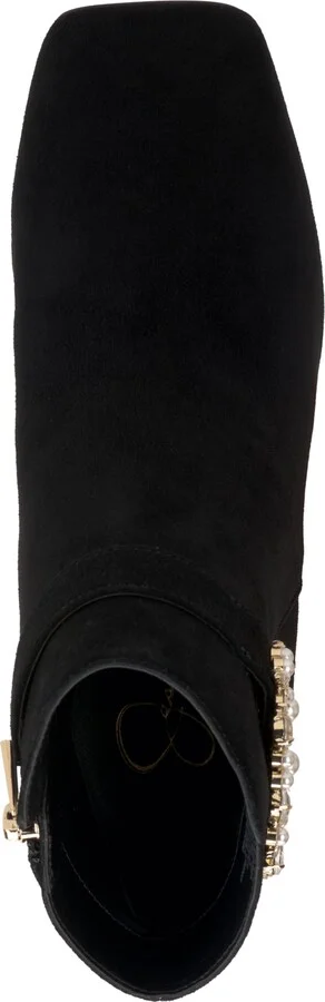Jessica Simpson Women's Luminna Embellished Buckle Block-Heel Booties - Image 4