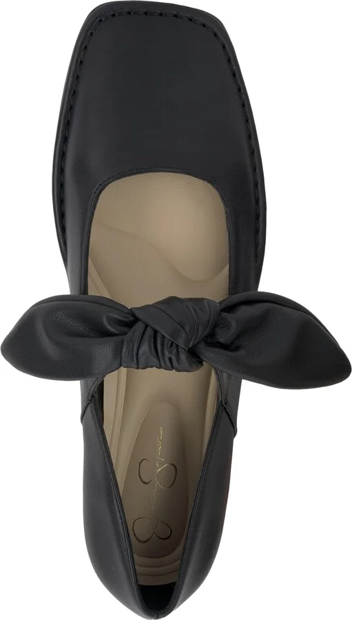 Jessica Simpson Women's Lysute Bow Knot Strap Ballet Flats - Image 4