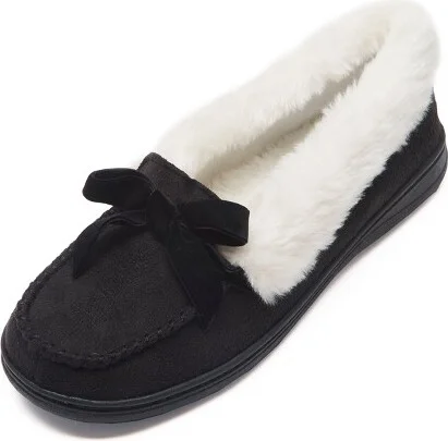 Jessica Simpson Womens Micro-Suede Moccasin with Velvet Bow - Dusty Pink/Large - Image 3
