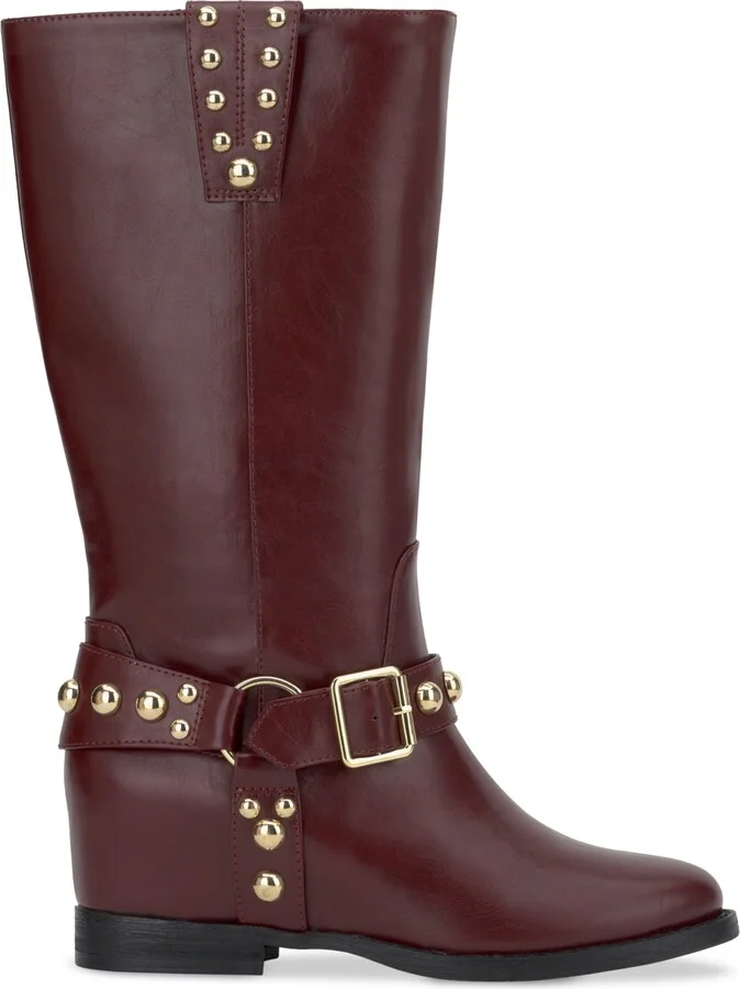 Jessica Simpson Women's Milley Studded Harness Moto Boots - Image 2
