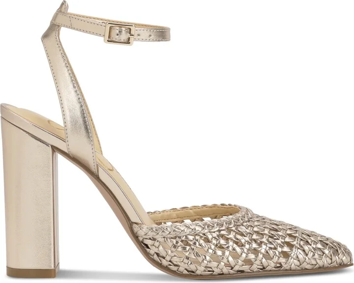 Jessica Simpson Women's Nariro Block-Heel Woven Pumps - Image 2