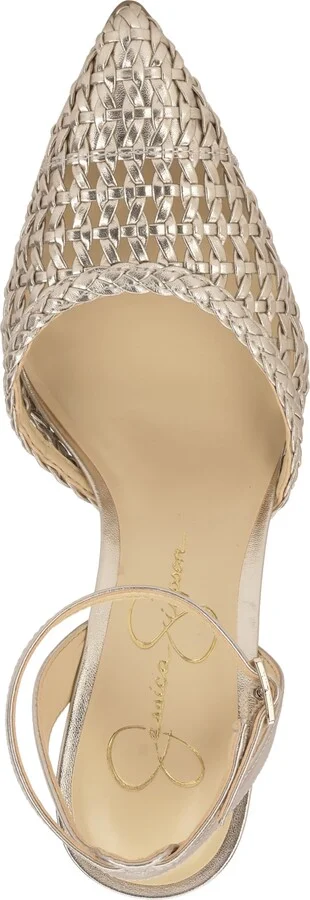 Jessica Simpson Women's Nariro Block-Heel Woven Pumps - Image 4