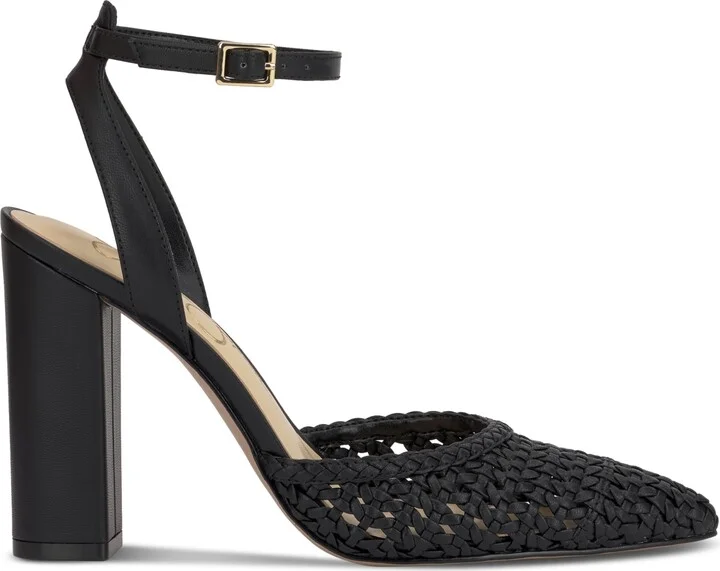Jessica Simpson Women's Nariro Block-Heel Woven Pumps - Image 6