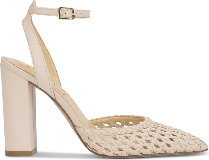 Jessica Simpson Women's Nariro Block-Heel Woven Pumps - Image 10