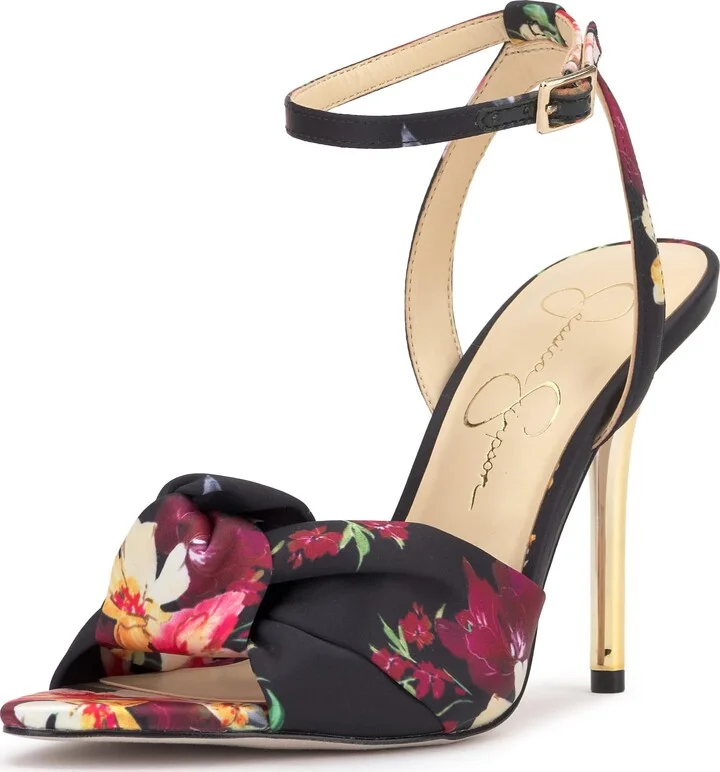 Black Combo Blossom Burst Print