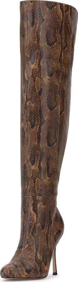 Dark Tan Wide Calf