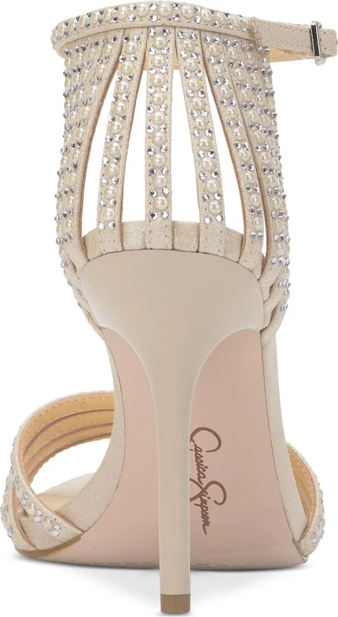 Jessica Simpson Women's Nuvire Strappy Stiletto Dress Sandals - Image 7