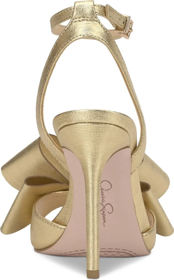 Jessica Simpson Women's Olivine Bow High-Heel Stiletto Dress Sandals - Image 3