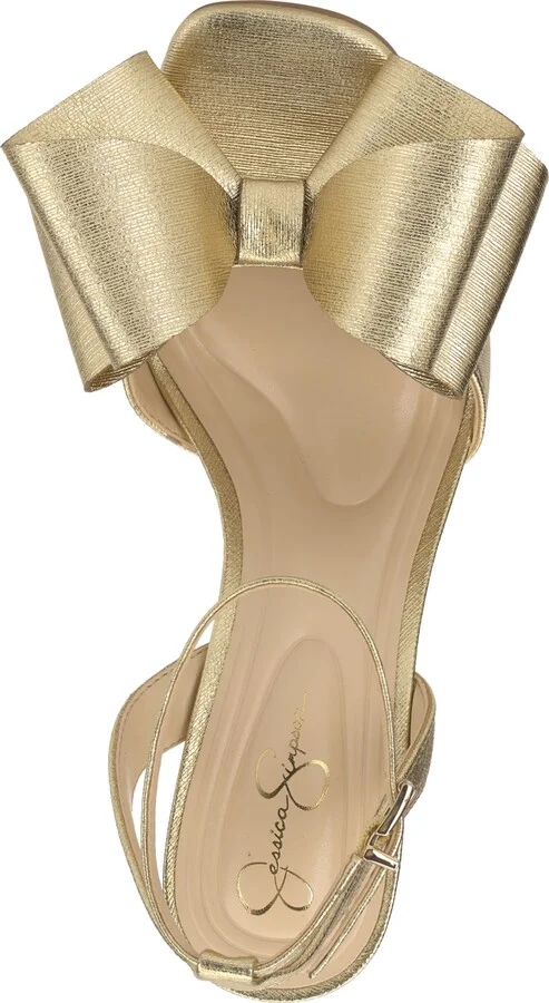 Jessica Simpson Women's Olivine Bow High-Heel Stiletto Dress Sandals - Image 4