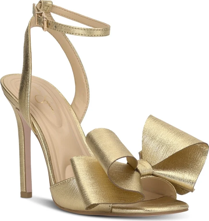 Jessica Simpson Women's Olivine Bow High-Heel Stiletto Dress Sandals