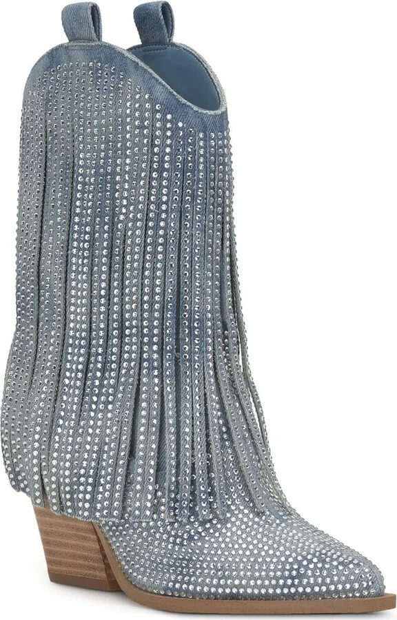 Jessica Simpson Women's Paredisa Fringe Bootie Fashion Boot