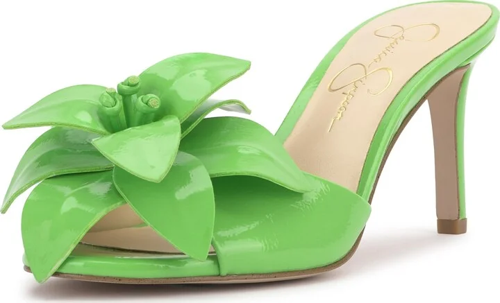 Bright Green Crinkle Patent
