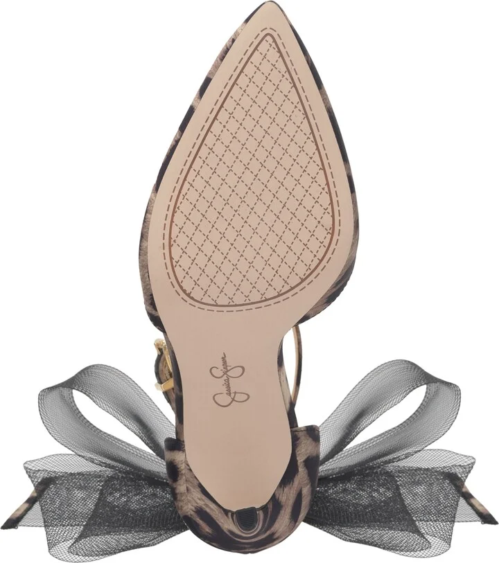 Jessica Simpson Women's Phindies Bow Ankle-Strap Pumps - Image 5