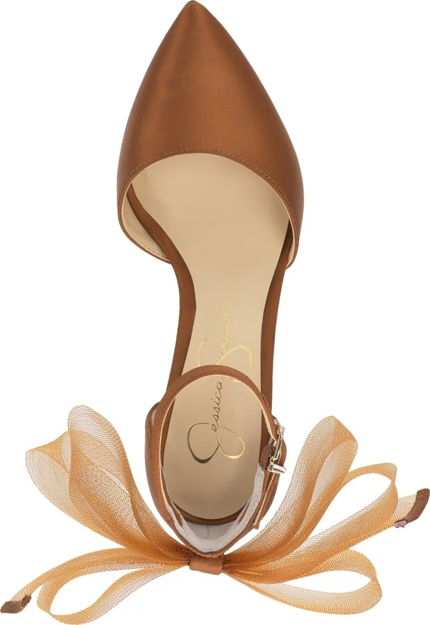 Jessica Simpson Women's Phindies Bow Ankle-Strap Pumps - Image 8