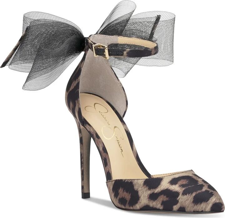 Jessica Simpson Women's Phindies Bow Ankle-Strap Pumps