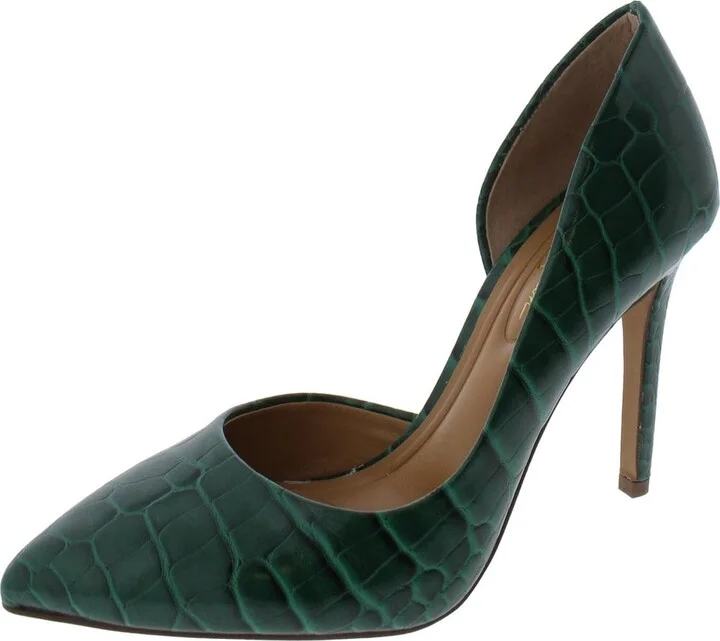 Green Carrie Croco Print