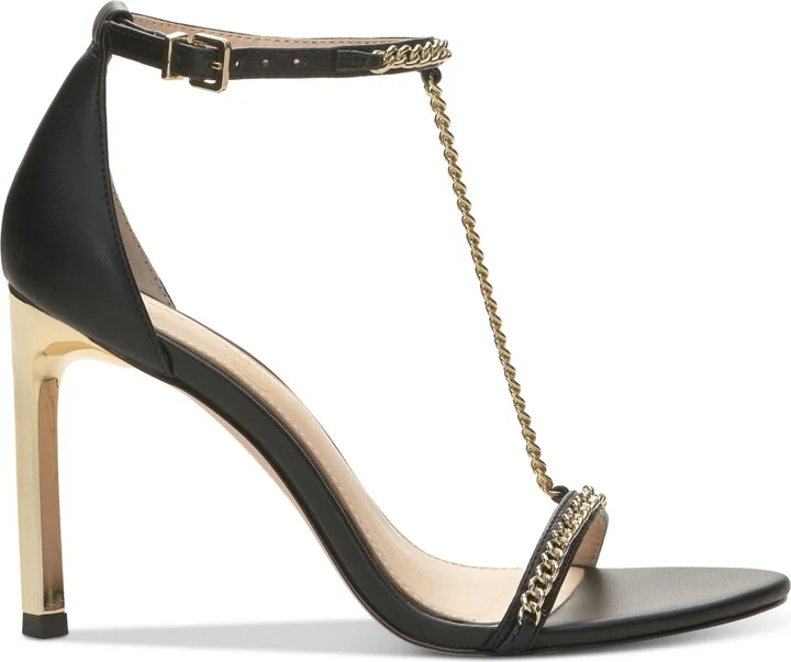 Jessica Simpson Women's Qiven T-Strap Chain Heeled Dress Sandals - Image 2
