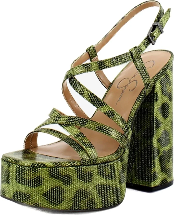 Jessica Simpson Women's Salih Block Heel Platform Sandal Wedge
