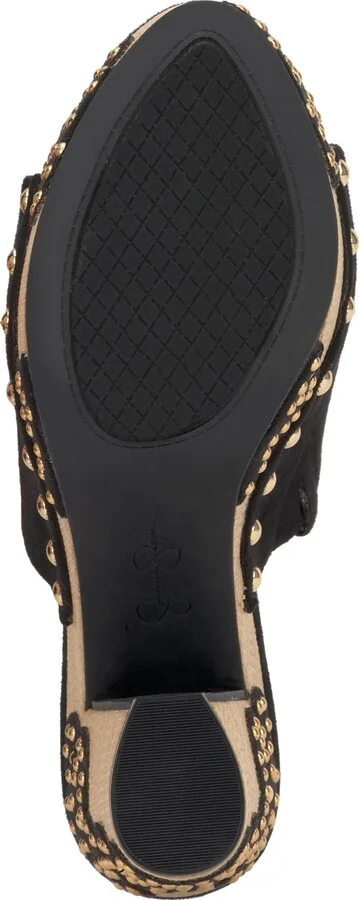 Jessica Simpson Women's Shelbie Floral Wood Heeled Platform Sandals - Image 5