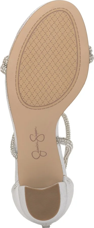 Jessica Simpson Women's Shiny Rhinestone Block-Heel Dress Sandals - Image 5