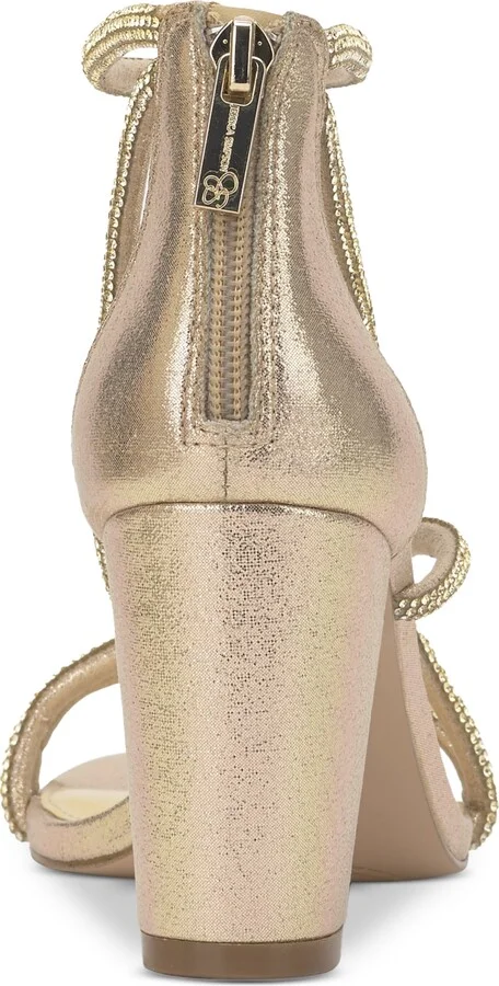 Jessica Simpson Women's Shiny Rhinestone Block-Heel Dress Sandals - Image 7