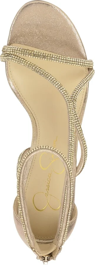 Jessica Simpson Women's Shiny Rhinestone Block-Heel Dress Sandals - Image 8