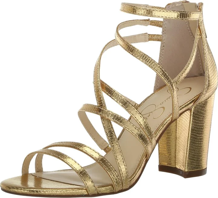 Jessica Simpson Women's Stassey Strappy Block Heel Sandal Heeled