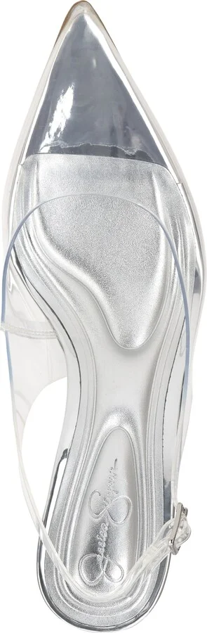 Jessica Simpson Women's Syrina Vinyl Slingback Pumps - Image 4