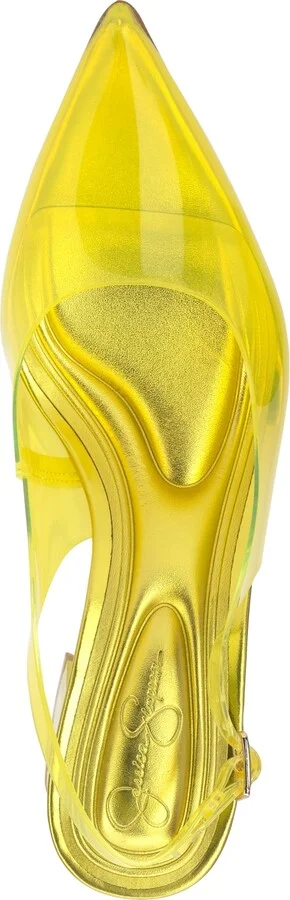 Jessica Simpson Women's Syrina Vinyl Slingback Pumps - Image 8