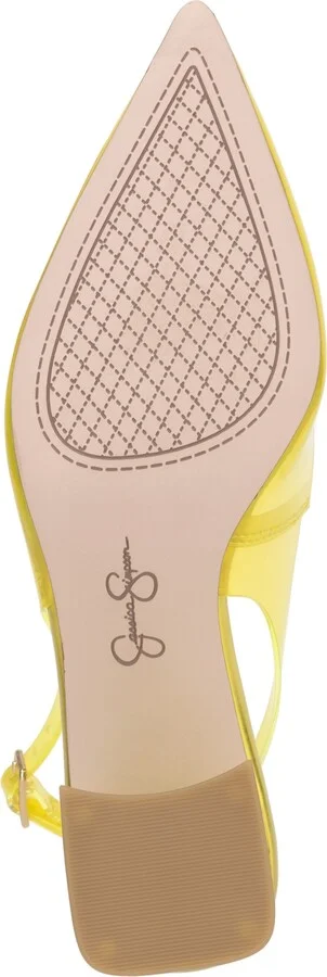 Jessica Simpson Women's Syrina Vinyl Slingback Pumps - Image 9